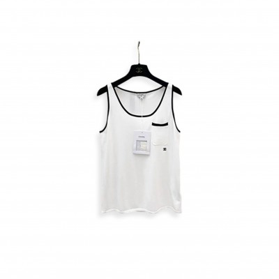 CHANEL COCO MARK 26SS SILK TANK TOP WOMEN'S P81449  